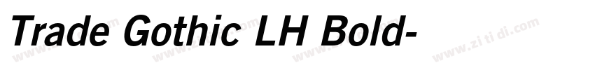 Trade Gothic LH Bold字体转换